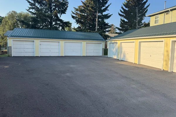 Detached garage and workshop in Bozeman with durable siding and practical vehicle access