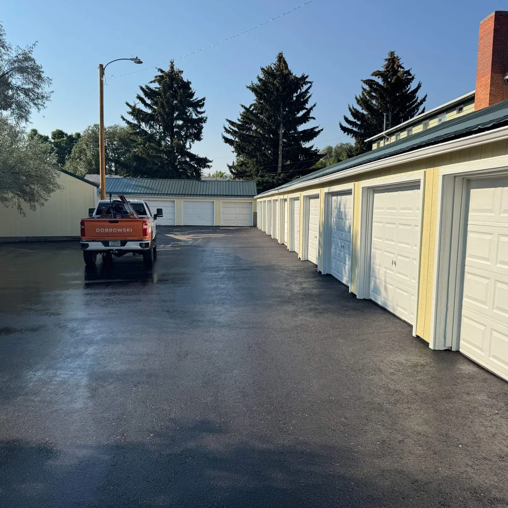 Garage and Shop Building in Bozeman - MT as a crew frames a detached workspace